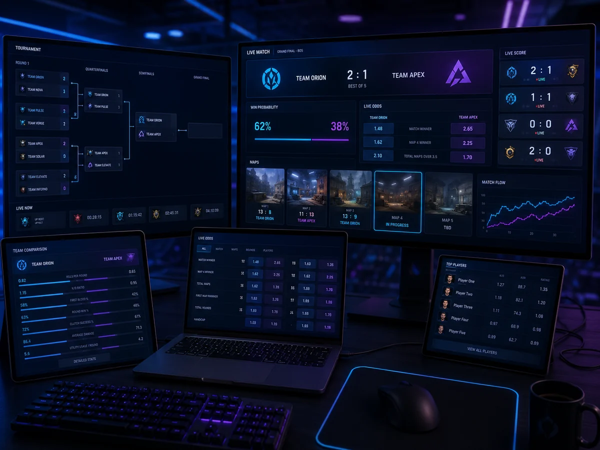 电竞投注数据怎么看：LOL、DOTA、CSGO 三类赛事的盘口阅读差异